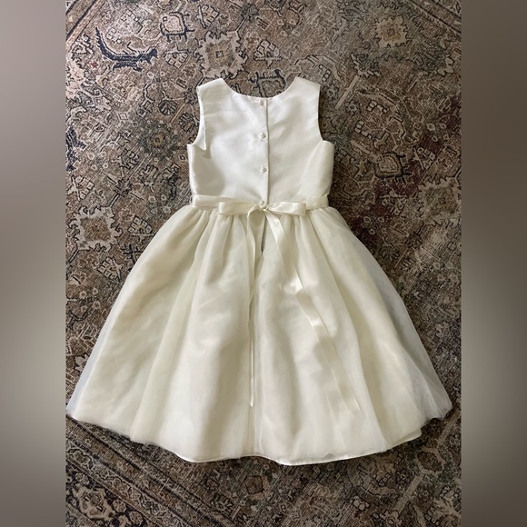 Ivory Flower Girl/First Communion Dress - Picture 2 of 4